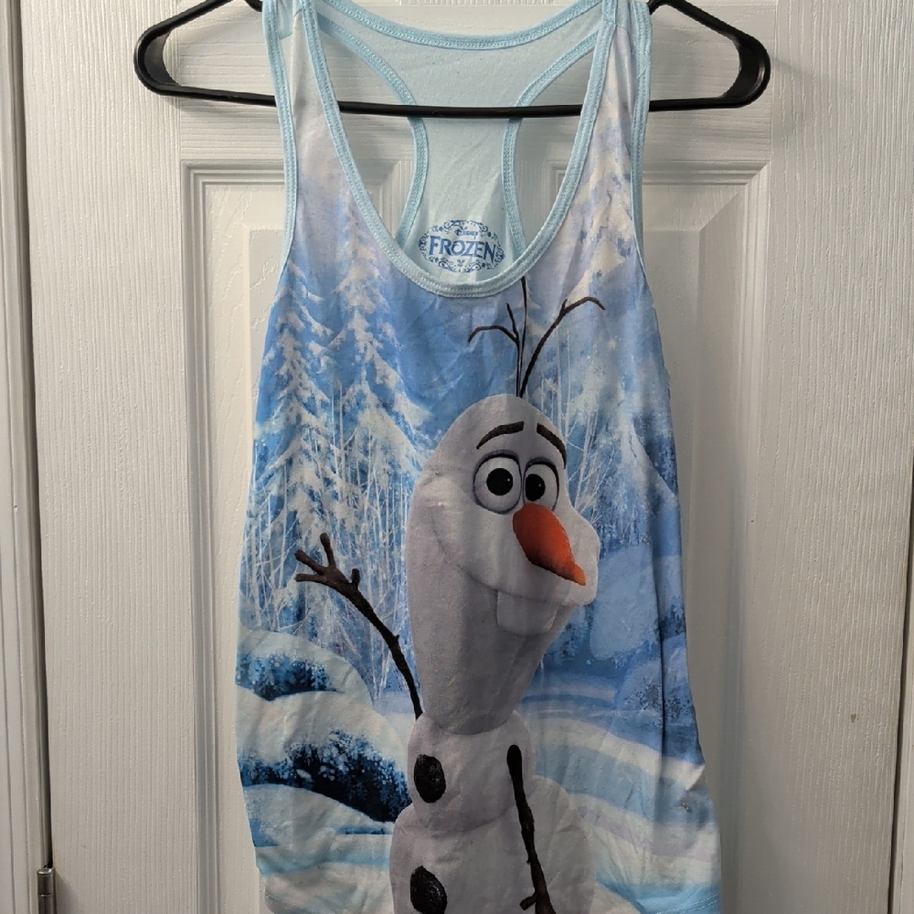 Disney Frozen Olaf Blue Tank Top